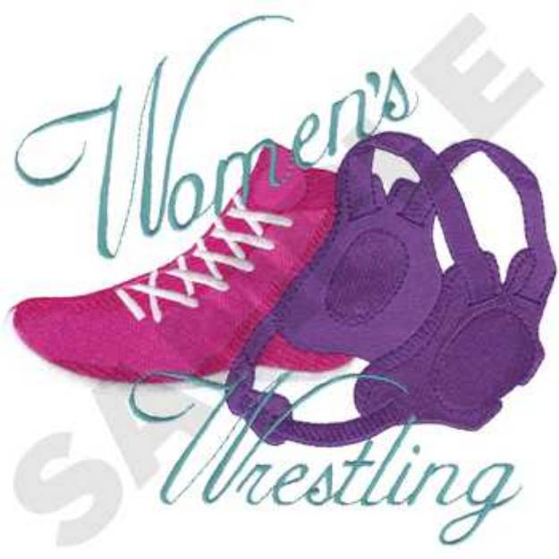 Picture of Womens Wrestling Machine Embroidery Design