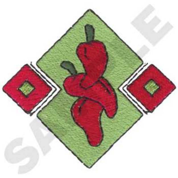 Picture of Chili Ristra Machine Embroidery Design