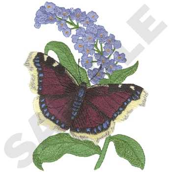 Butterfly Bush Machine Embroidery Design