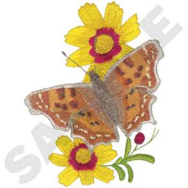 Picture of Comma Coreopsis Machine Embroidery Design