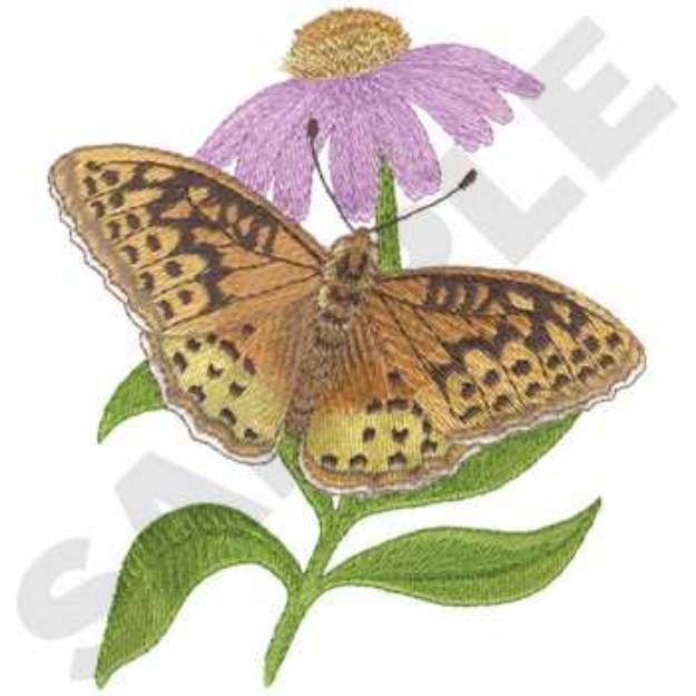 Picture of Spangled Fritillary Machine Embroidery Design