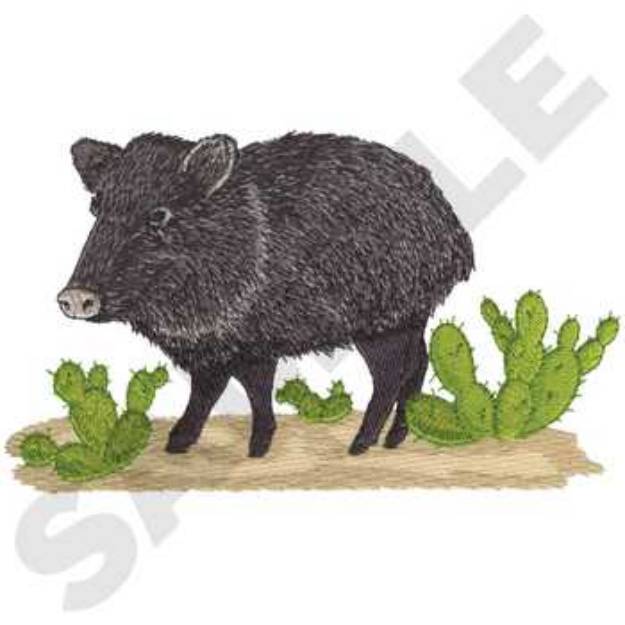 Picture of Javalina Machine Embroidery Design