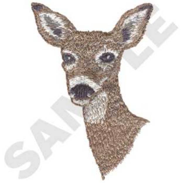 Picture of Whitetail Doe Machine Embroidery Design