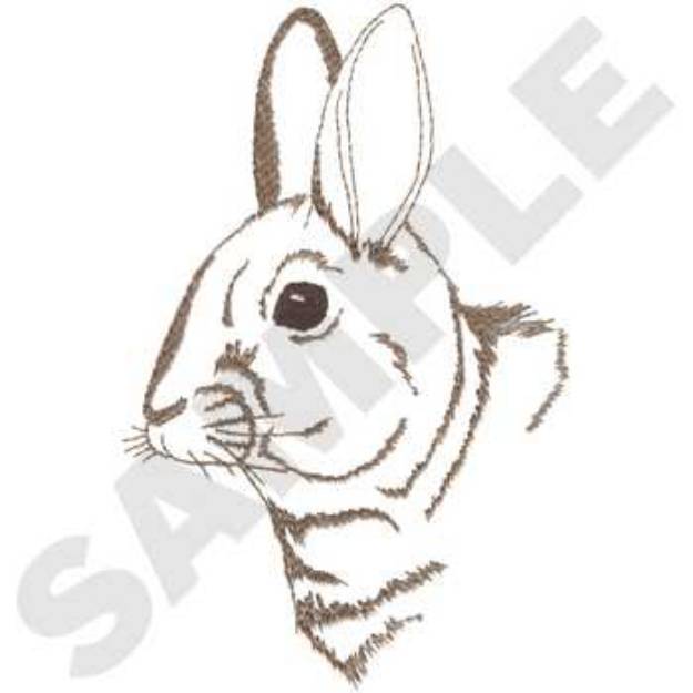 Picture of Cottontail Outline Machine Embroidery Design