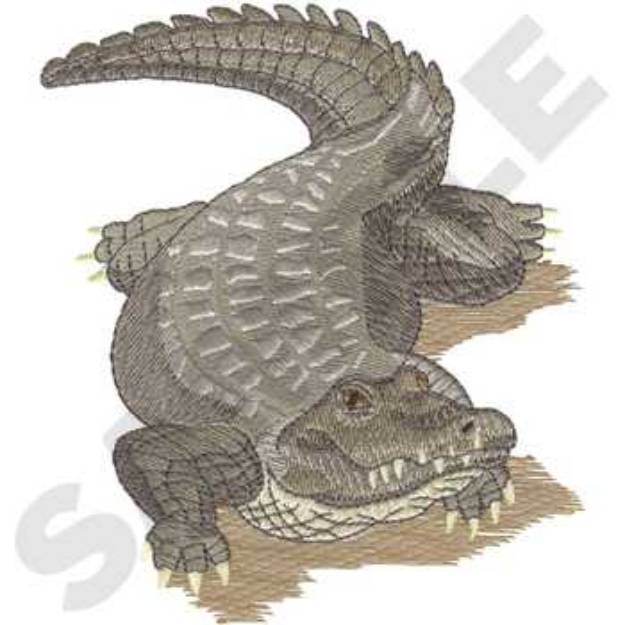 Picture of Alligator Machine Embroidery Design