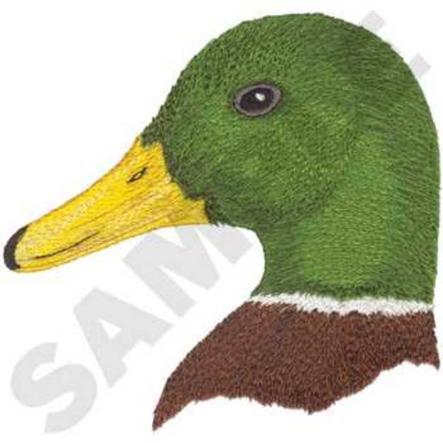 Picture of Mallard Head Machine Embroidery Design