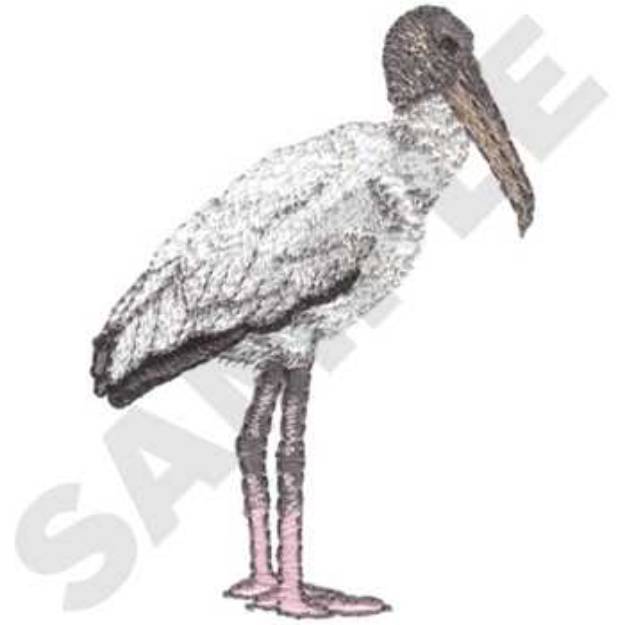 Picture of Wood Stork Machine Embroidery Design