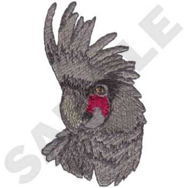 Picture of Black Palm Cockatoo Machine Embroidery Design