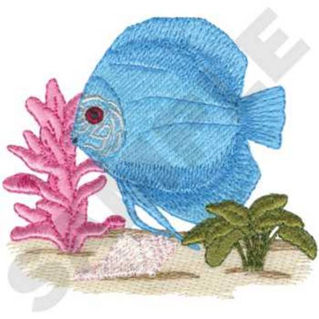 Picture of Discus Fish Machine Embroidery Design
