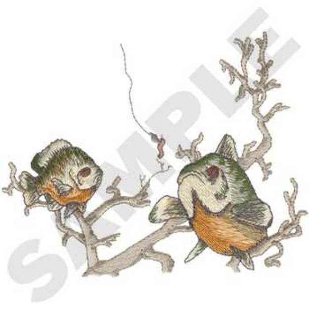 Picture of Panfish Machine Embroidery Design