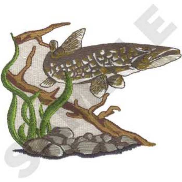 Picture of Pickerel Machine Embroidery Design