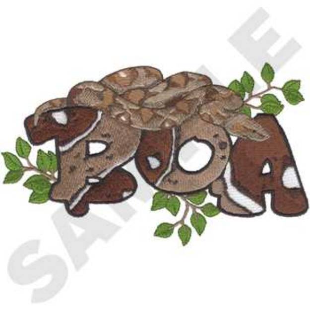 Picture of Boa Machine Embroidery Design