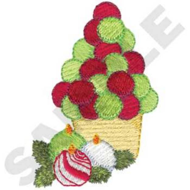 Picture of Ornament Tree Machine Embroidery Design