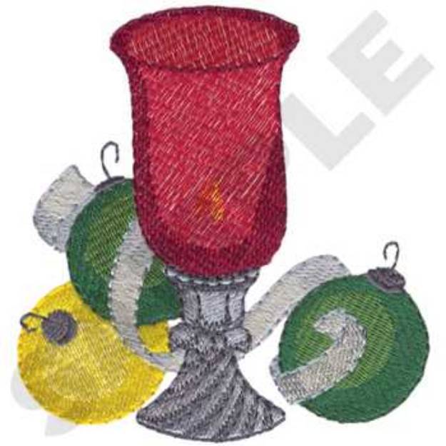 Picture of Candle Machine Embroidery Design