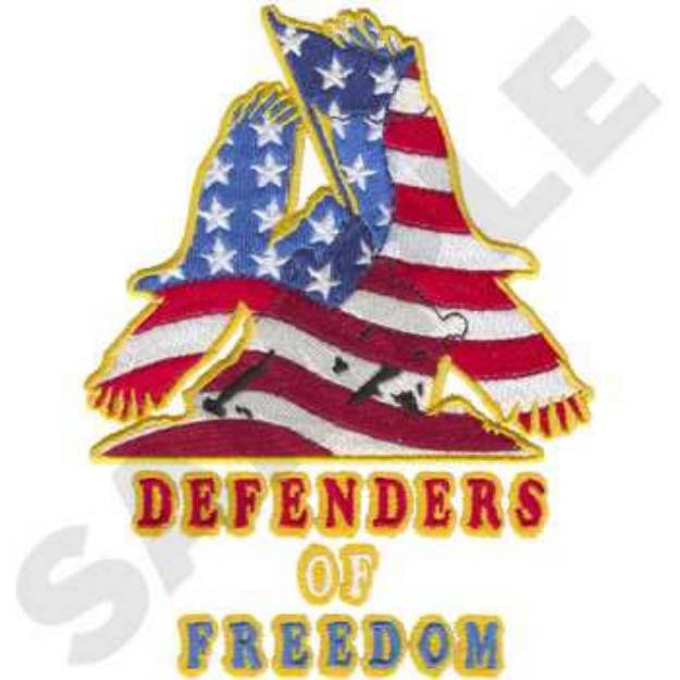 Picture of Flag Raising Iwo Jima Machine Embroidery Design