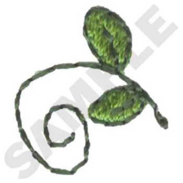 Picture of Leaf Scroll Machine Embroidery Design