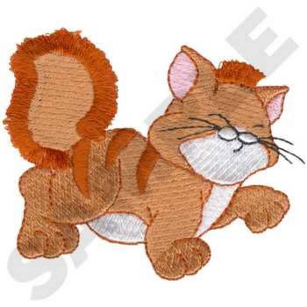 Picture of Kitty Machine Embroidery Design