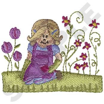 Little Flower Gardner Machine Embroidery Design