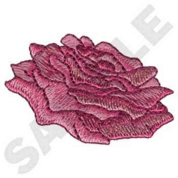 Picture of Side Rose Machine Embroidery Design