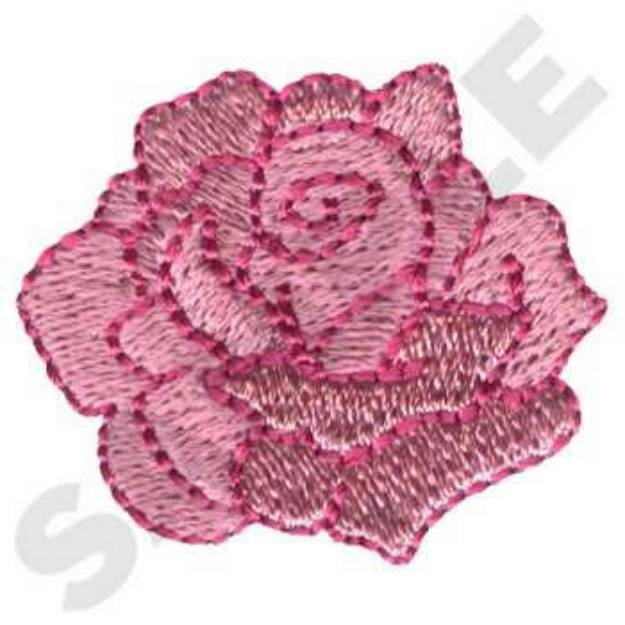 Picture of Rose Machine Embroidery Design