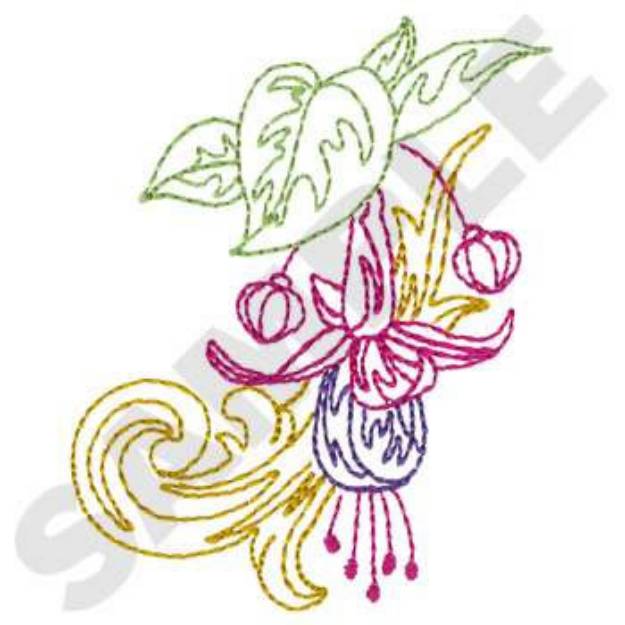 Picture of Fuchsia Machine Embroidery Design