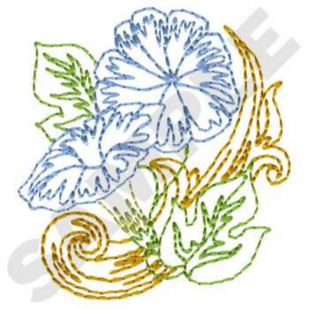 Picture of Morning Glory Machine Embroidery Design