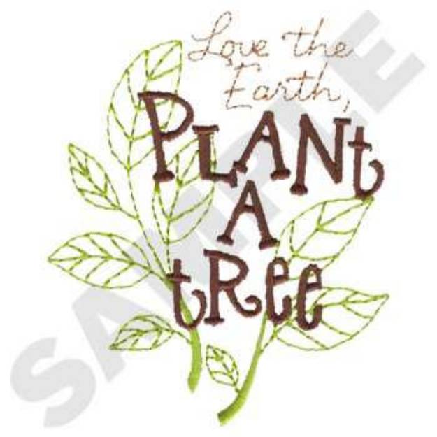 Picture of Plant A Tree Machine Embroidery Design