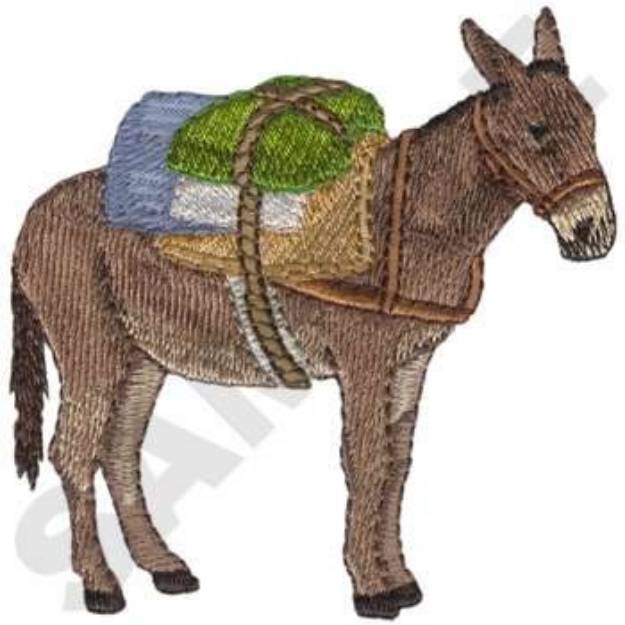 Picture of Pack Mule Machine Embroidery Design