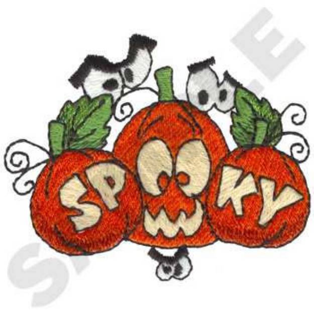 Picture of Spooky Machine Embroidery Design