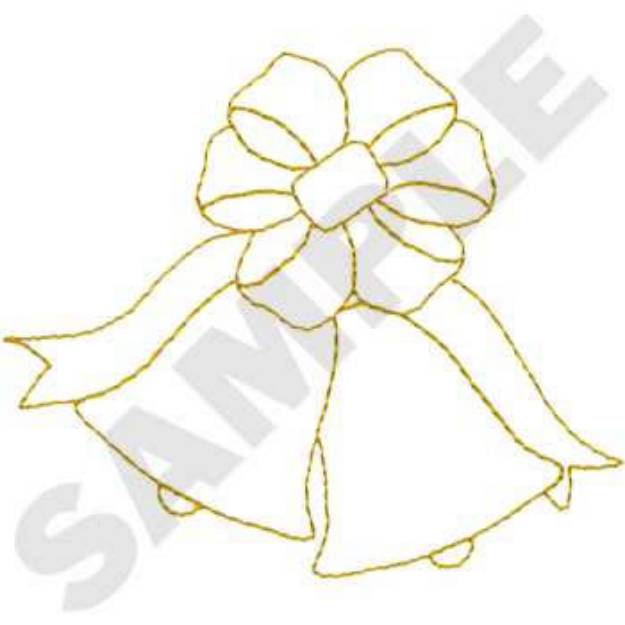 Picture of Bells Quilt Square Machine Embroidery Design