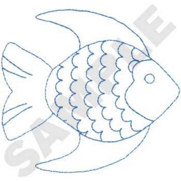 Picture of Tropical Fish Machine Embroidery Design