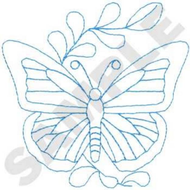 Picture of Butterfly Quilt Machine Embroidery Design