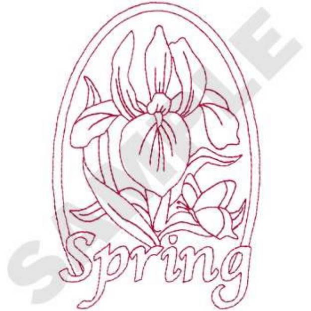 Picture of Spring Flowers Machine Embroidery Design