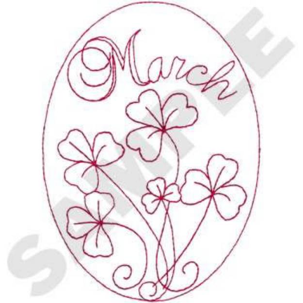 Picture of March Scene Machine Embroidery Design