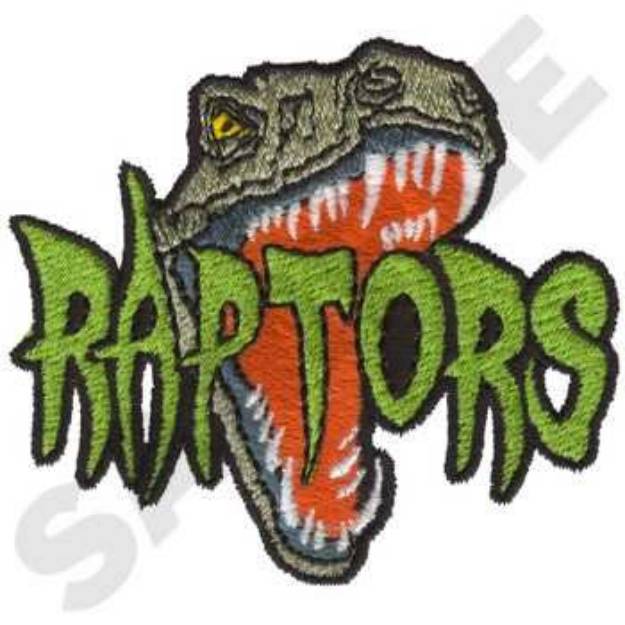 Picture of Raptors Mascot Machine Embroidery Design