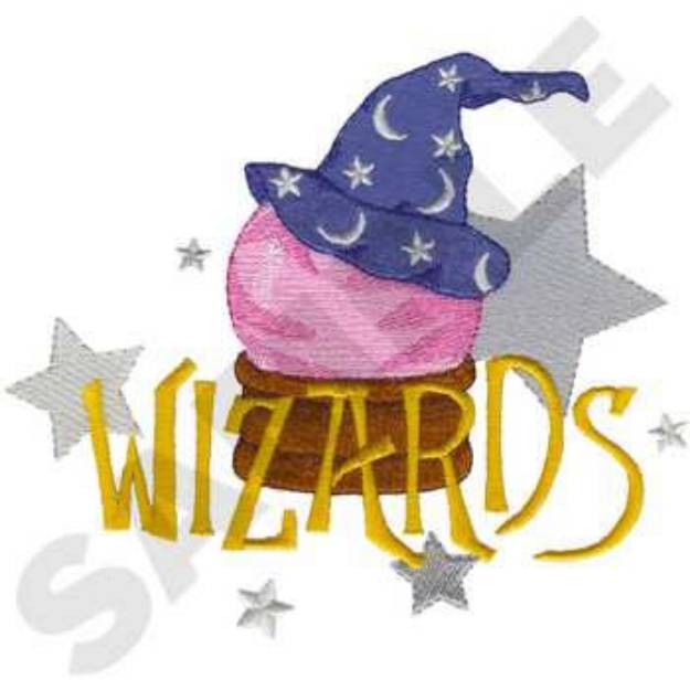 Picture of Wizards Mascot Machine Embroidery Design