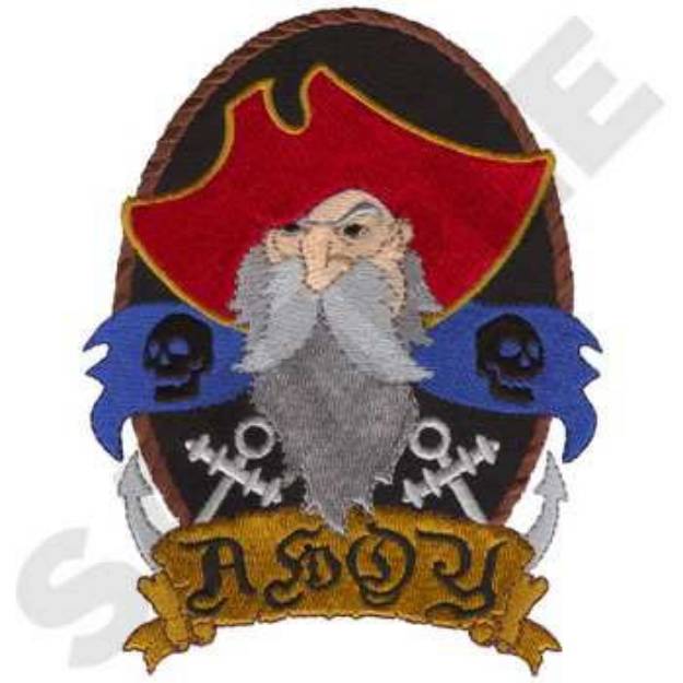 Picture of Pirate Logo Machine Embroidery Design