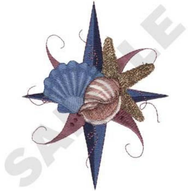 Picture of Compass Machine Embroidery Design