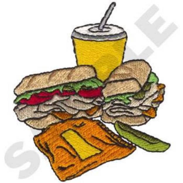 Picture of Deli Subs Machine Embroidery Design