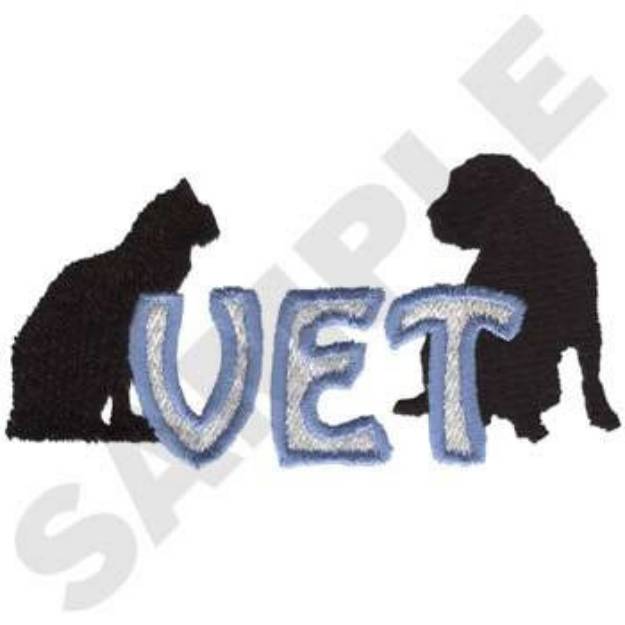 Picture of Veterinarian Logo Machine Embroidery Design