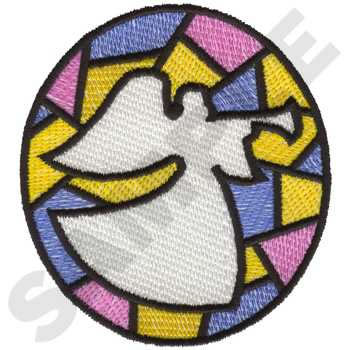 Syained Glass Angel Machine Embroidery Design