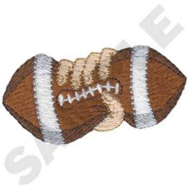 Picture of Crushed Football Machine Embroidery Design