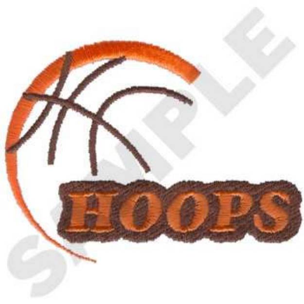 Picture of Basketball Hoops Machine Embroidery Design