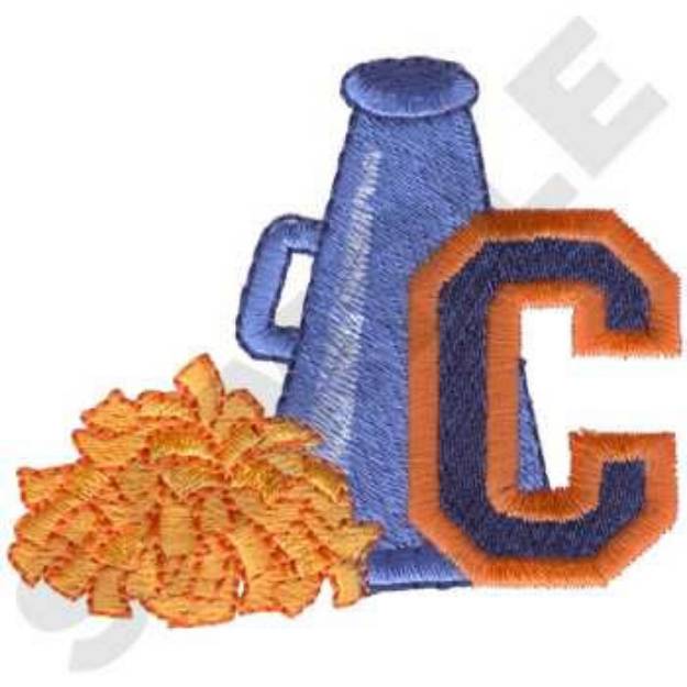 Picture of Cheerleading Logo Machine Embroidery Design