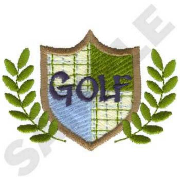 Picture of Golf Crest Machine Embroidery Design