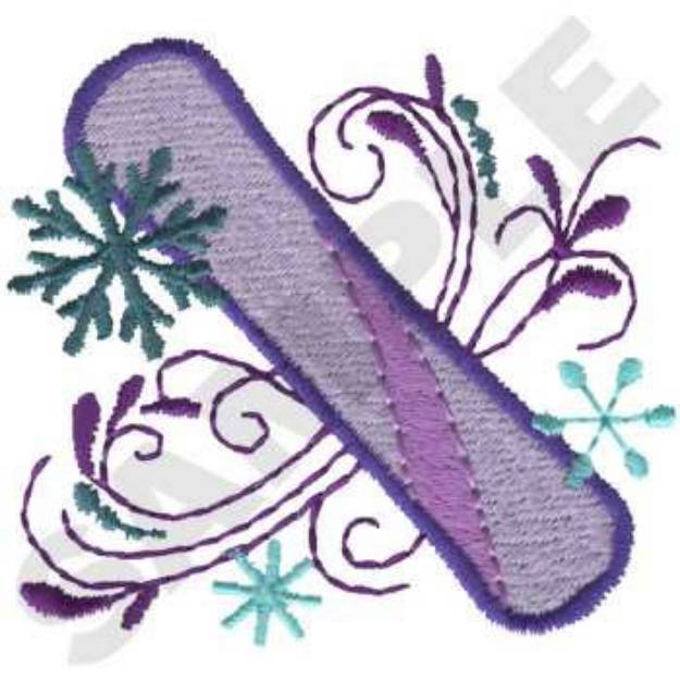 Picture of Snowboard Machine Embroidery Design