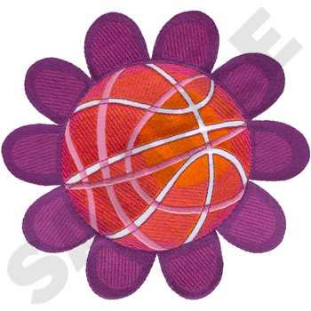 Womens Basketball Machine Embroidery Design