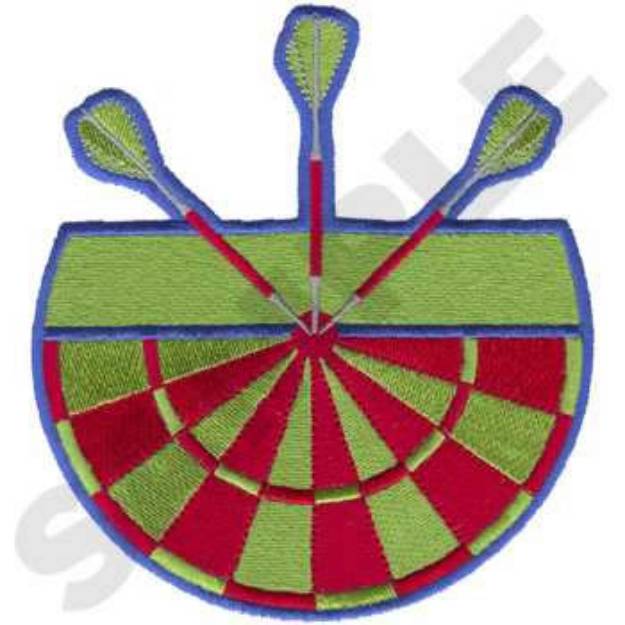 Picture of Dartboard Machine Embroidery Design