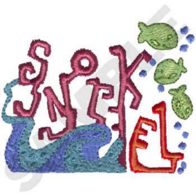 Picture of Snorkel Machine Embroidery Design