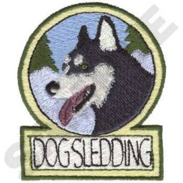 Picture of Dog Sledding Machine Embroidery Design